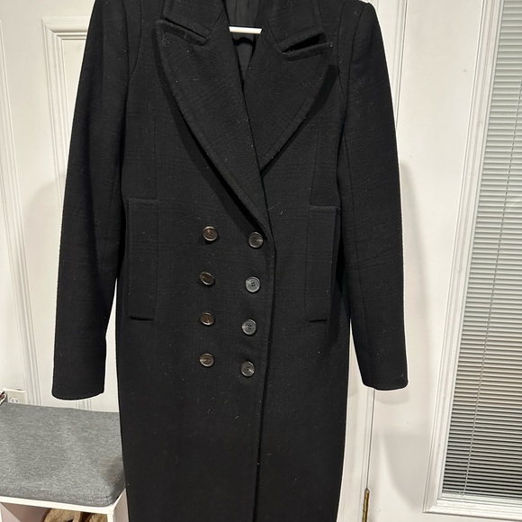 Leather Jacket All Saints Blair Shadow Coat Allsaints Wool Coat